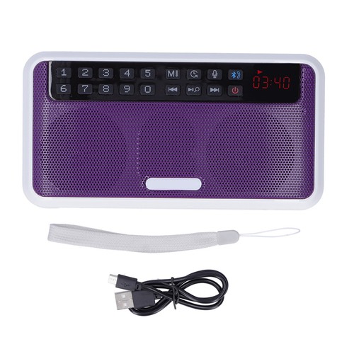 Altavoces portátiles inalámbricos E500 BT compatibles con tarjeta auxiliar/memoria con linterna GS