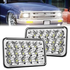 BESTZHEYU 2 pcs 4 x 6 inch LED Headlights Rectangular Replacement for Chevy S...