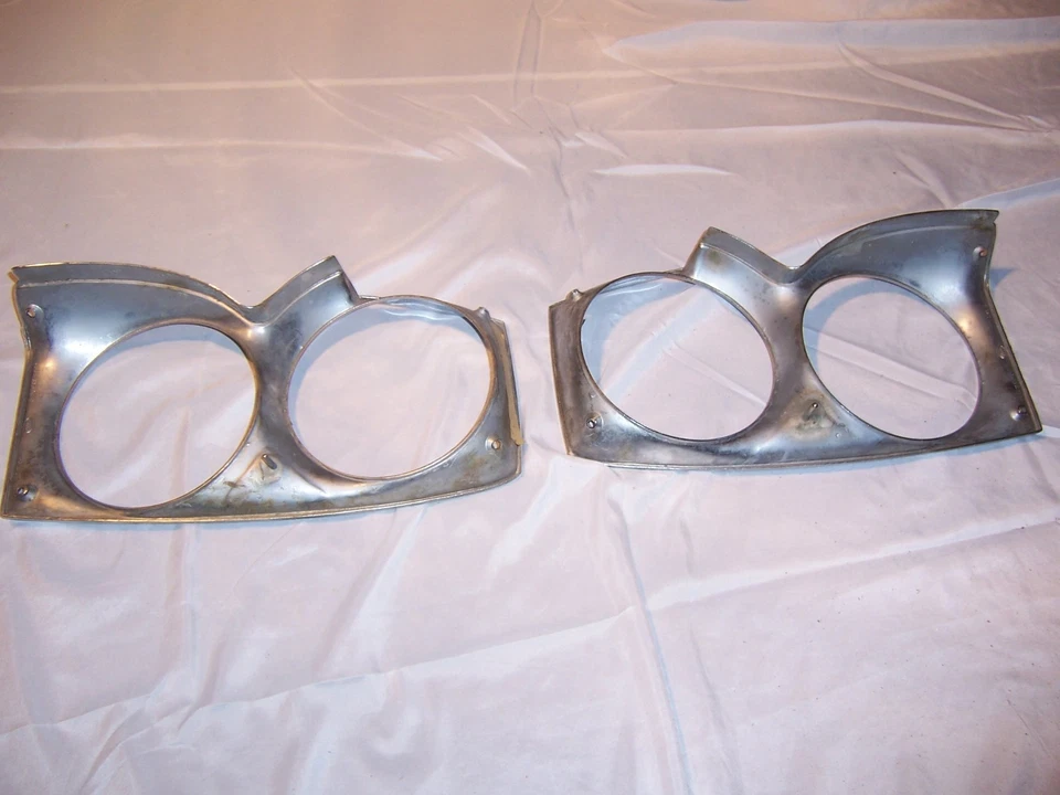 1965 Mercury Comet Headlight Bezels Original FoMoCo - Image 4 of 4