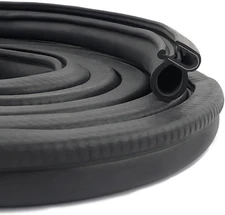 20Ft Car Door Weather Stripping Door Seal StripU-Shaped Rubber Edge Trim with...