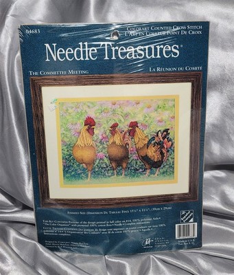 Crewel Embroidery Kit Wreath Michael A LeClair Birds Aviary