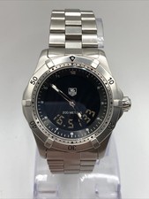 TAG HEUER WK111A Multigraph Quartz 200m Analog/Digital Black Dial Steel w/Box