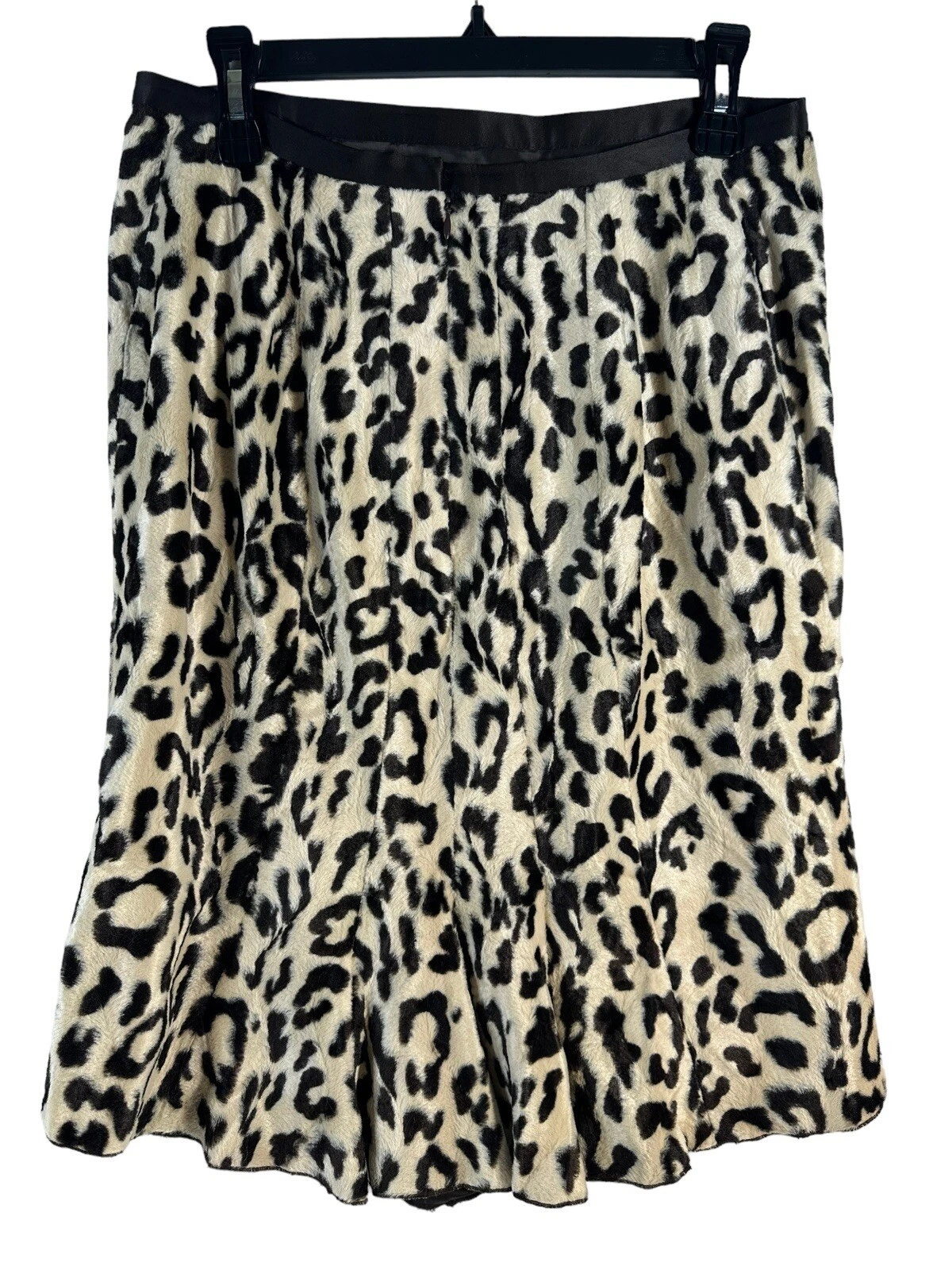 Etcetera Women's Leopard Animal Print Skirt Size 8
