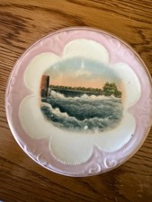 Antinque Wheelock Germany Souvenir Plate JW Helsper Druggist, Melrose, MN