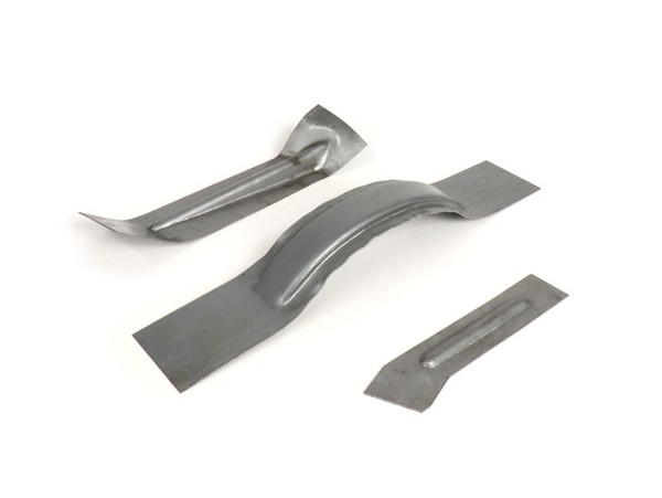 Reparaturblech-Set Rahmenheck Innen -PREMIUM- Vespa V50, PV125, ET3 - 3 Teile-image