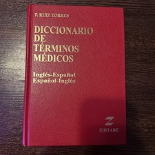 Diccionario de Terminos Medicos: Ingles-Español-Ingles By Ruiz Torres- Hardcover