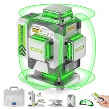 Huepar Pro Laser Level 360 Self Leveling Green 4D Laser with Magnetic Bracket