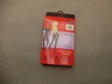 NWT Spanx Size C (128) Women Black Comfy Cotton Blend Bittersweet Tights 4i