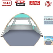 Beach Tent Sun Shelter for 3/4-5/6-7/8-10 Person with UPF 50  UV Protection, ...