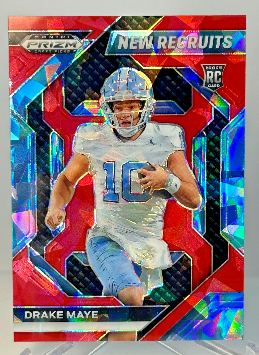 2024 Prizm Draft Picks - New Recruits Drake Maye Red Ice Prizm (RC) Rookie