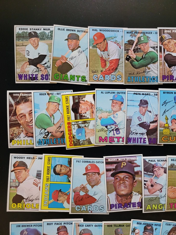 1967 Topps Baseball Cards - 38 Different EX to EXMT - Roy Face | Manny Mota - Image 2 of 4
