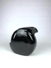 VTG Fiestaware Pitcher Black Ceramic Art Deco Retired MCM 5.5" Black Fiesta