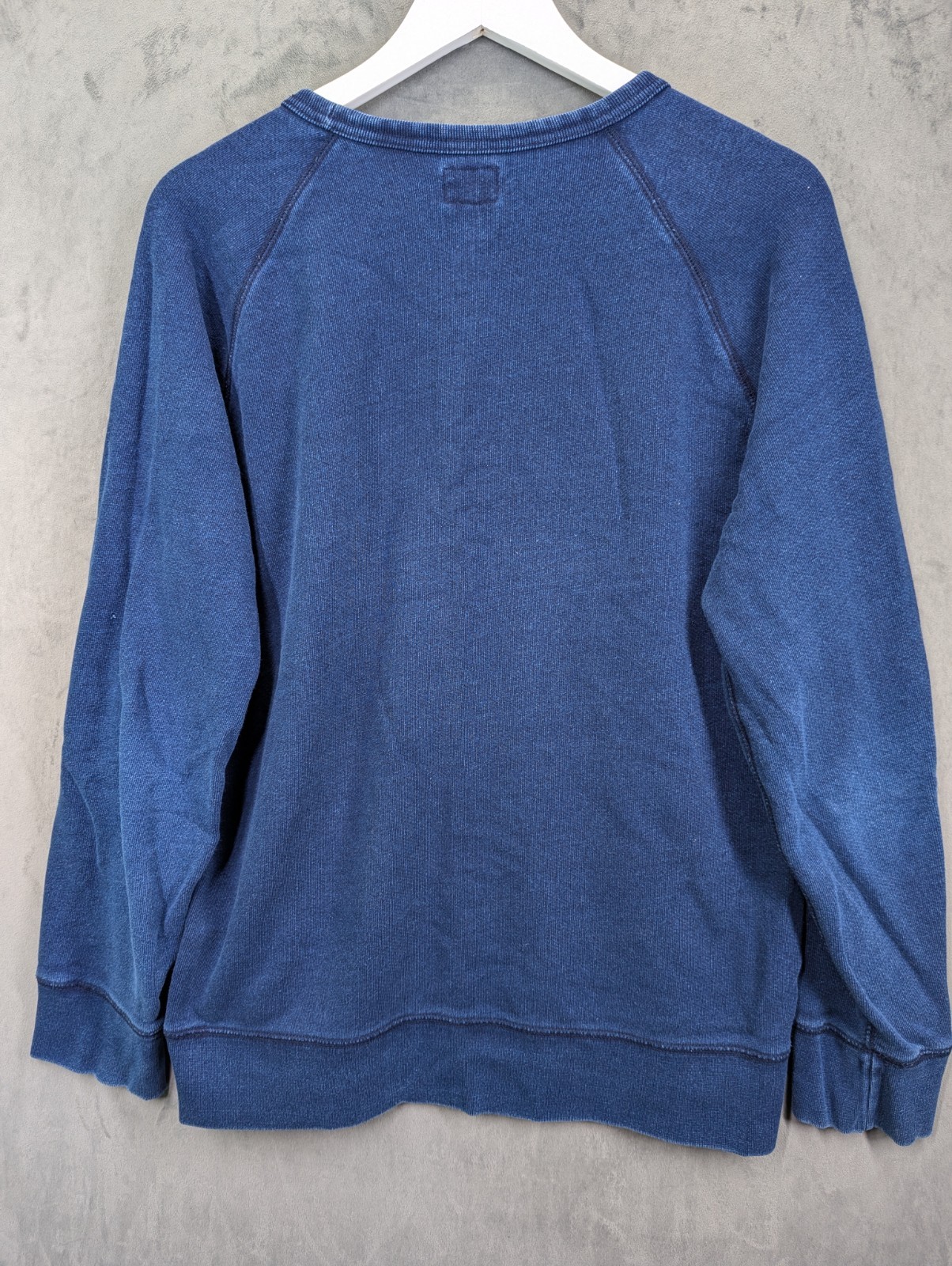 Levi's Sweatshirt Men's Size Large Washed Blue Housemark Crewneck Long Sleeve image 5