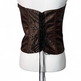 Brown Snakeskin Corset Large 