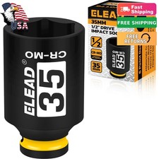 35mm Socket 12 Drive Deep Impact Axle Nut Oil Filter Socket