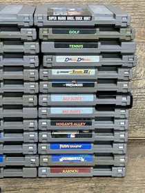 Nintendo NES Game Lot-52 Games + Game Genie-Untested-See Pictures For Titles