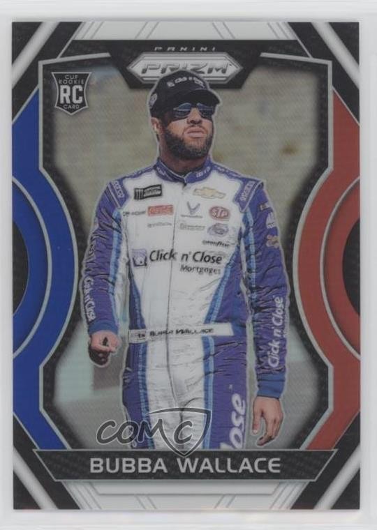 2018 Panini Prizm Red White & Blue Prizm Bubba Wallace #11 03j5