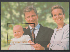 == Belgique. Bloc-feuillet ★★ Naissance de la Princesse Elisabeth — 2002 ==