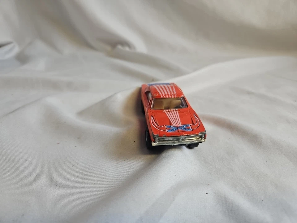 Coche patriótico vintage Zylmex Zee Toys rojo Dodge Charger escala 1/48 #LL Foto 2 de 4