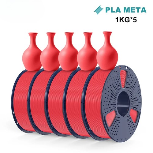 PLA Meta/ PLA Matte Filaments 5Rolls 3D Filament 1KG/roll 1.75mm 100% Filament - 第 27/42 張圖片