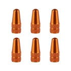 VORCOOL 6 Pcs Aluminum Alloy French Caps for Road Bike Mountain Bike Tyre