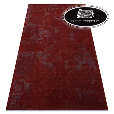 Tapis Moderne En Laine JADE 45005/301 Ornements Rectangle Rouge Gris Vintage - Photo 1/4