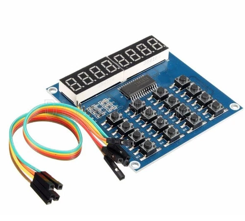 TM1638 Digital 8 Bits 16 Keys LED Keyboard Scan Display Module Digital Tube