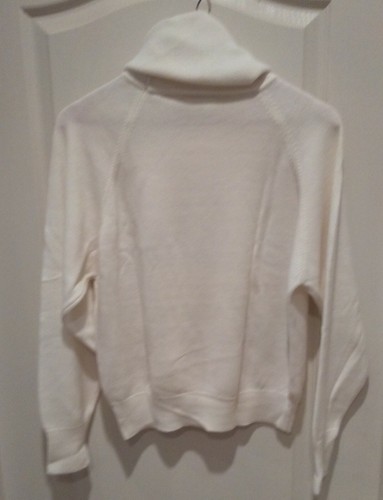 Women's Career Guild Fancy Cowl Neck White Acrylic Size L - Picture 3 of 3