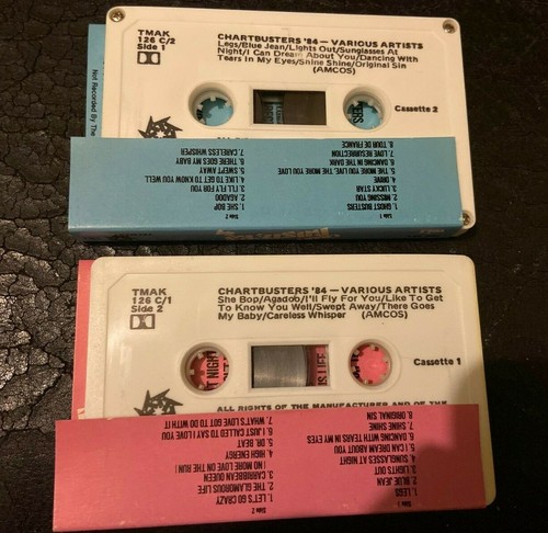CHART BUSTERS 84 OZ DOUBLE CASSETTE TAPE TOUR DE FRANCE AGADOO GHOSTBUSTERS - Picture 4 of 4