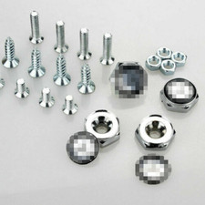 Car Auto Front Rear License Plate Screws Bolt Cap Badge Styling Logo Car Auto Front Rear License Plate Screws Bolt Cap Badge Styling Logo