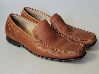 Size 9.5M Johnston & Murphy Brown Leather Slip on Driving 
