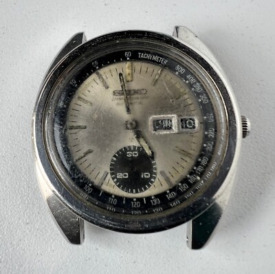 SEIKO 6139-6012 Automatic Chronograph Watch Vintage Mens
