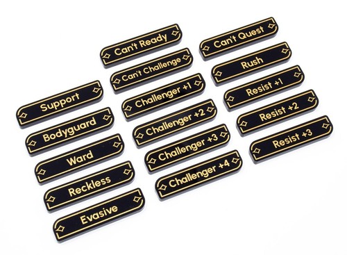 Disney Lorcana Keywords Acrylic Token Set New - Picture 2 of 6