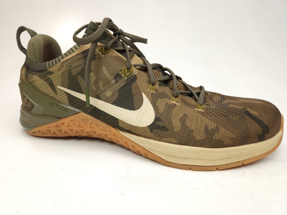 Nike Metcon DSX 2 Cross Training Shoes Men&#039;s Army Camo Sneakers Gym |