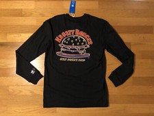 New L Adidas Originals The Simpsons Krusty Burger Clown Black Long Sleeve Shirt