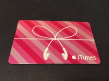 ITUNES Red Earbud Bow 2008 Foil Download / Gift Card 0 V2