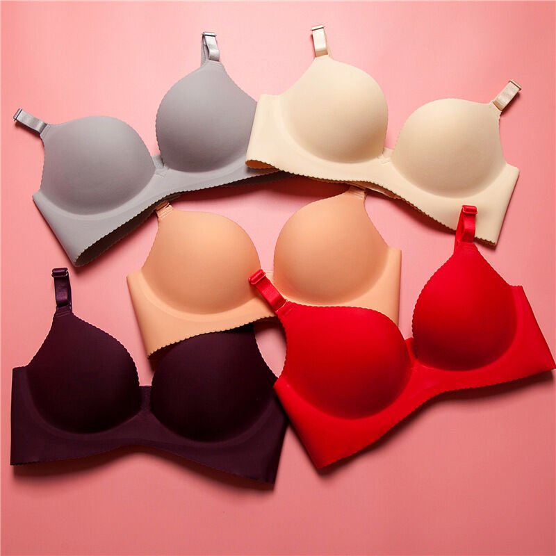 CHAOJIESI Seamless Push-up Bras for Women | Wire Free Soft Cup Everyday Bra