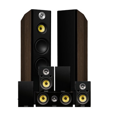 Fluance Signature Surround Sound Home Theater 7.0 Speaker System - Walnut