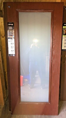 Therma Tru Satin Etch Cherry Full Lite Fiberglass Exterior Door NEW