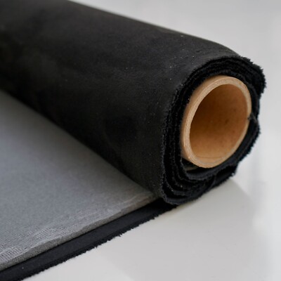 Schwarz Einsatz Schaum Rücken Wildleder Stretch Material für Auto Headliner