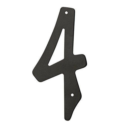 Hillman 4-In. Nail-On Black House Number 4 841624
