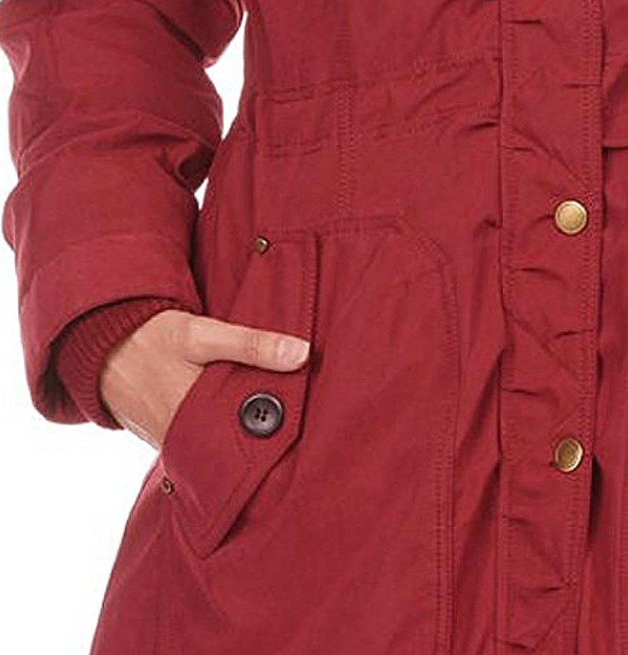 1 Madison Expedition Women's Faux Fur Hooded Parka Jacket 1 Madison Expedition Women's Faux Fur Hooded Parka Jacket