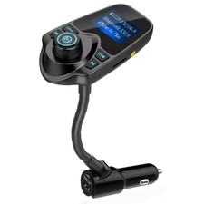 Wireless In-Car Bluetooth FM Transmitter Radio Adapter & USB Car Charger
