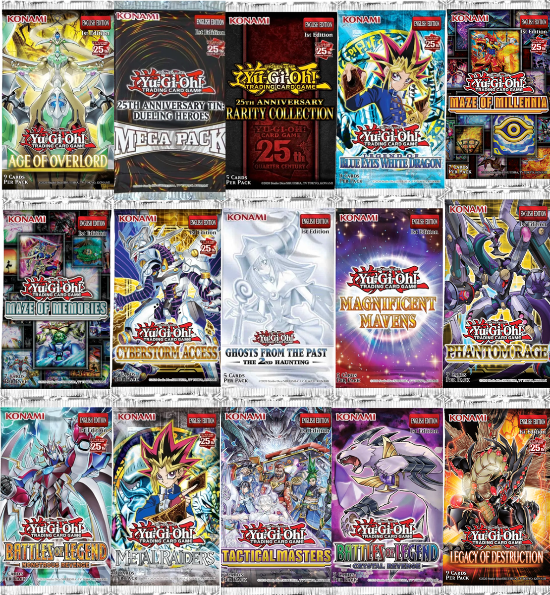 Yugioh 9X Modern Pack Bundle; Unscaled Booster Pack Lot, Authentic, Sealed  Cards | eBay