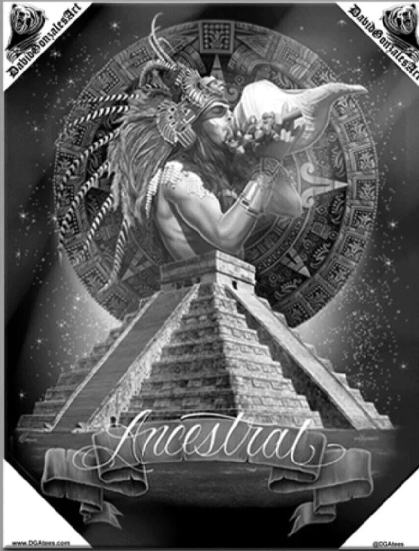 Lowrider Arte Mexicano Azteca