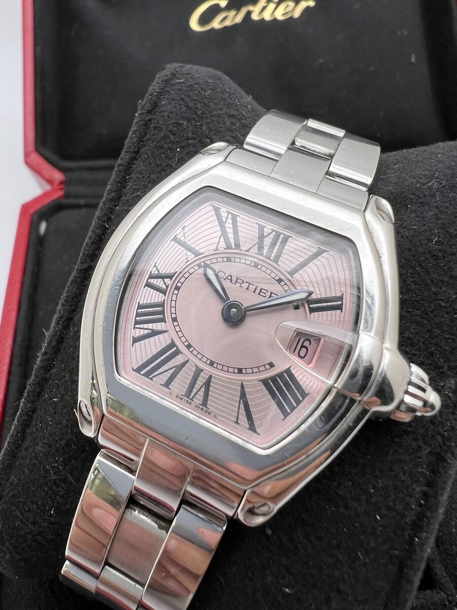 Cartier Roadster Pink Dial W62017V3 Stainless Steel Quartz Cartier Roadster Pink Dial W62017V3 Stainless Steel Quartz