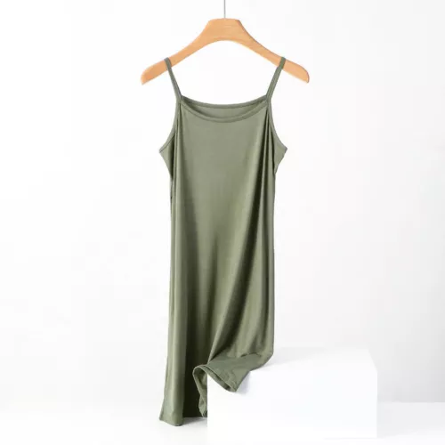 Damen Camisole Baumwolle Unterkleid locker Petticoat Unterrock Negligee Nachthemd - Bild 34 von 36
