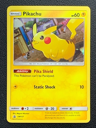 Pikachu SM157 Rare Holo Promo Pokemon - 第 1/8 張圖片