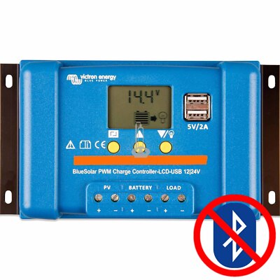 Solarladeregler BlueSolar PWM-LCD&USB 12/24V-10A Victron Energy