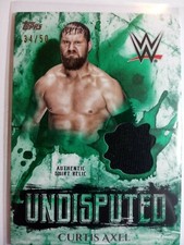 WWE Curtis Axel 2018 Topps Undisputed Green Shirt Relic Card SN 34 of 50